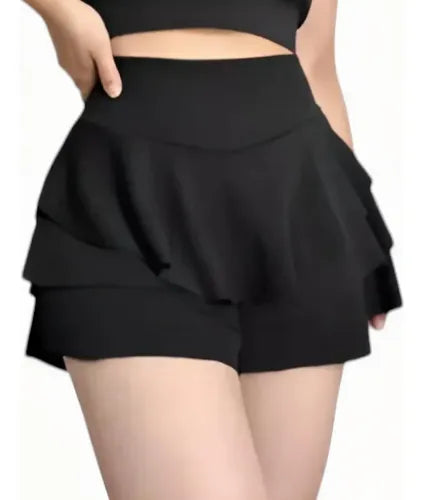 Falda Short Mujer Mini Falda Tela Sofia 3 Capas Verano Moda