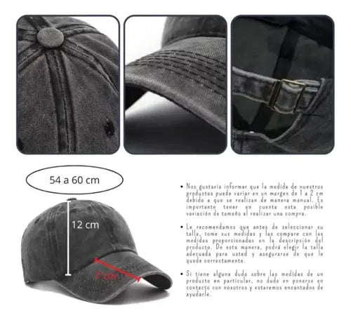 Gorro Jockey Beisbol Algodón Para Bordar Y Estampar Unisex