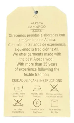 Bufanda Alpaca Artesanal Unisex Premium Termico Natural