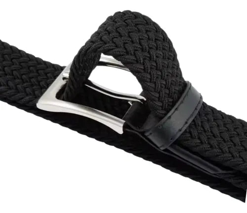 Cinturón Elástico Hombre Tejido Trenzado Premium Cinturones