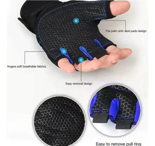 Guantes De Gimnasio Ejercicio Pesas Entrenamiento Y Trekking