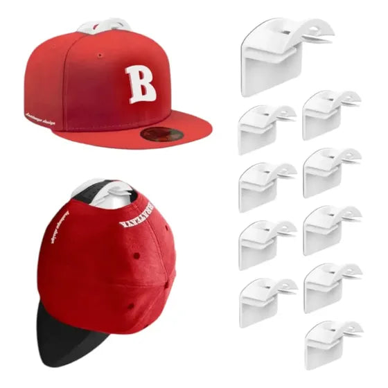 Set 10gancho Organizador De Gorras Para Pared Perchero Porta