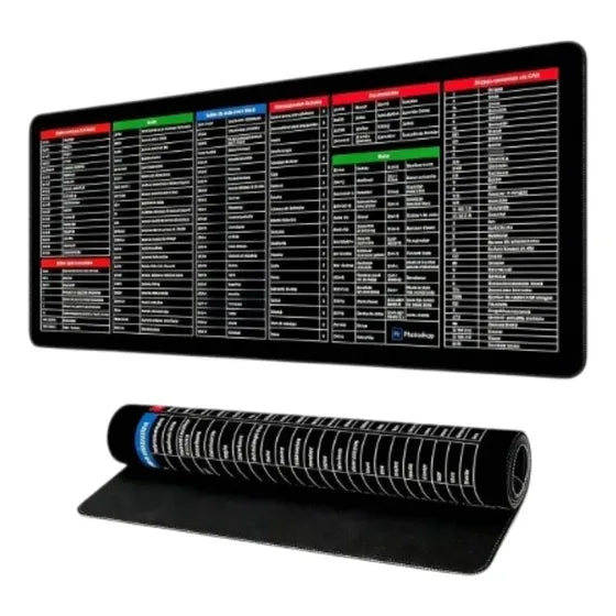 Alfombrilla Mousepad Oficina Atajo Shortcut Keys Excel 90x40