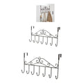 Pack 2 Gancho Sobre Puerta Colgador Perchero 7 Ganchos Metal