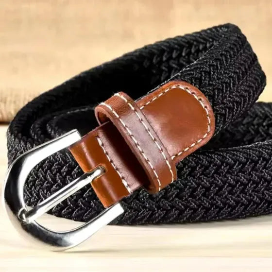Cinturon Cinturones JRC Elasticado Tejido Trenzado Estilo Casual Elegante Premium Unisex