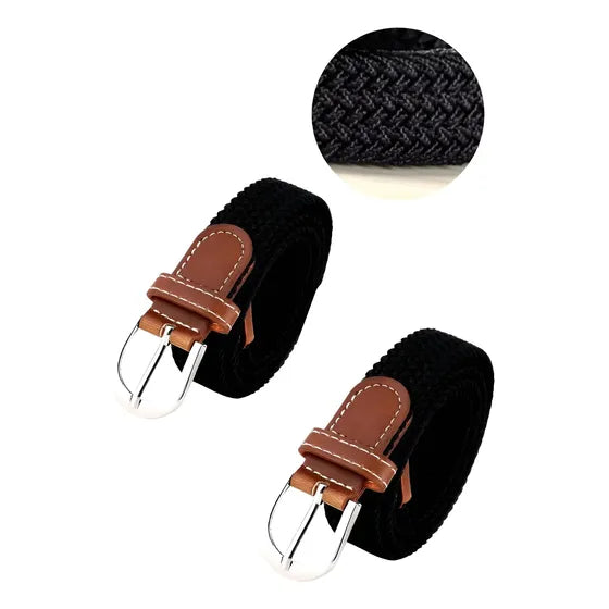 Pack2 Cinturón Elasticado Hombre -tejido Elástico Cinturones