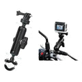 Soporte Camara Acción Manillar Motocicleta Brazo Gira En 360