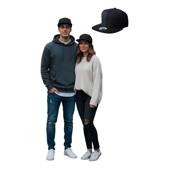 Jockey Gorra Visera Plana Para Bordar Estilo Urbano Algodon
