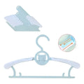 30 Colgador Ropa De Bebé Niño Azul Pastel Gancho Percha Extensible Antideslizante