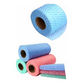 Paños Multiuso Microfibra Reutilizables Rollo 50 Uni 30x25cm Color Azul