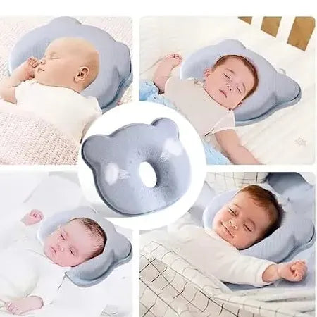 Almohada Cojín Bebe Antiplagiocefalia Cabeza Plana Con Funda