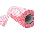 Paños Multiuso Microfibra Reutilizables Rollo 50 Uni 25x30cm Color Rojo