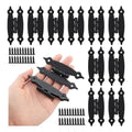 10 Pcs Bisagra Vintage Mariposa 89x36mm Con Tornillo Negro