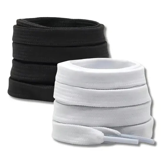 Kit de cordones blancos y negros de 2 pares para zapatillas de la Fuerza Aérea