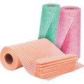 Paños Multiuso Microfibra Reutilizables Rollo 50 Uni 25x30cm Color Naranja claro