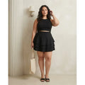 Falda Short Mujer 3 Capas Primavera Verano Tela Sofia Xl-xxl